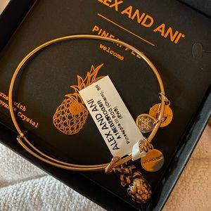NWT rose gold PINEAPPLE ALEX AND ANI bracelet
